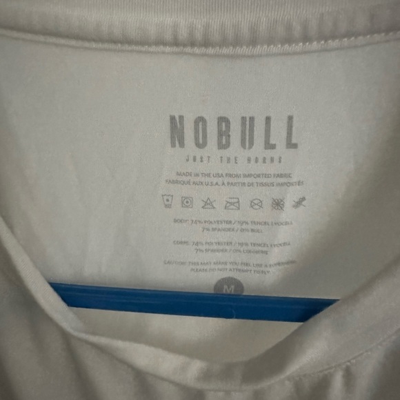 NOBULL All Pride limited edition art White T-Shirt with Colorful Splatter - Picture 4 of 4